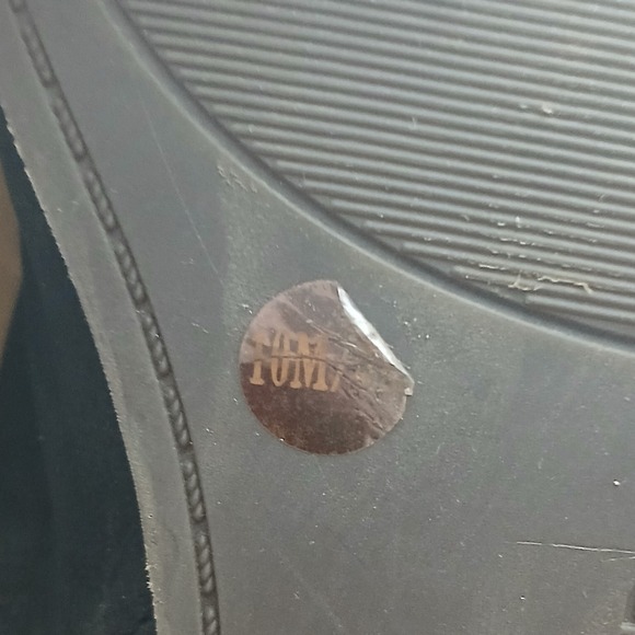 Lucky Brand Womens Black Leather Perforated Fringe Ankle Booties Size 9M LK-TUMY - Picture 4 of 11